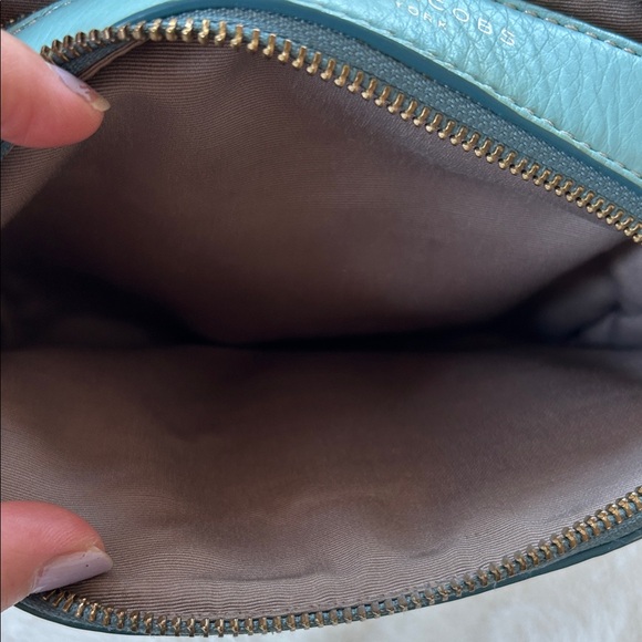 EUC Marc Jacobs Teal Leather duo-zipper Crossbody Bag - Picture 8 of 9